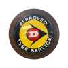 Dunlop Approved Tyre Service Enamel Sign *** NO RESERVE ***
