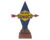 Blue Sunoco Die-Cut Enamel Sign *** NO RESERVE ***