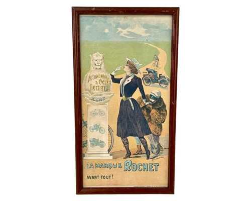 Advertising & Cycles Rochet Original Advertising Poster *** NO RESERVE ***