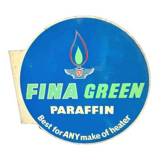 Fina Green Paraffin Sign *** NO RESERVE ***