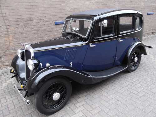 1936 Morris Eight Subject of a detailed restoration in pristine condition.